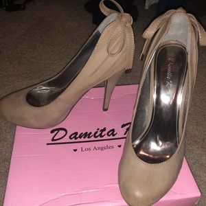 Women's High Heel, Round Toe, Nude